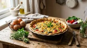 Quiche sans lait ni crème
