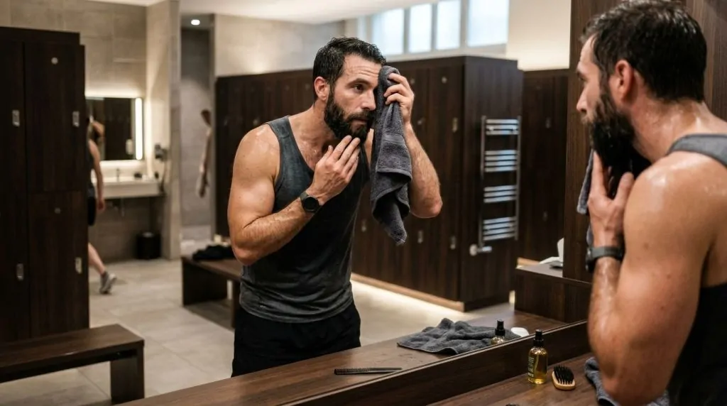 sport et barbe conseils pour éviter irritations et transpiration